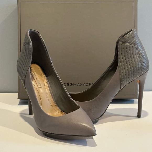 BCBG Shoes - Brand New NEVER WORN BCBG Grey Heel with Platform Toe Support